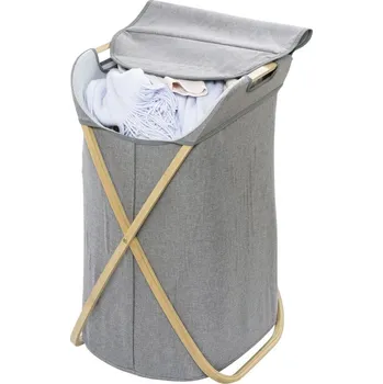 Drogerie Koš na prádlo, šedý, 79 L, 68 x 46 x 40 cm, WENKO