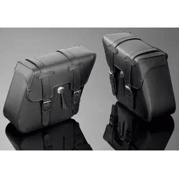 Zavazadlo na motocykl Highway Hawk H02-2630 Brašny Colorado kůže černá 2ks - Černá