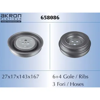 Řemenice, klikový hřídel AKRON-MALÒ 658086