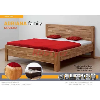 Ložnice BMB POSTEL Z MASIVU ADRIANA FAMILY 90x200cm