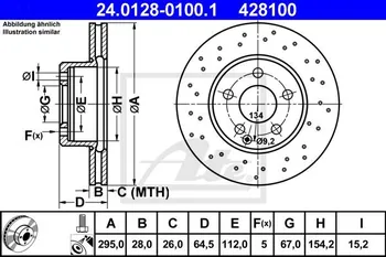 Brzdový kotouč ATE 24.0128-0100.1