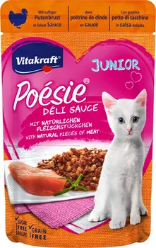 Krmivo pro kočku Vitakraft Cat Poésie DéliSauce Junior krůtí 85 g