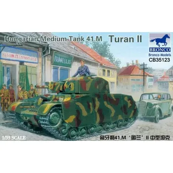 Plastikový model Bronco 1/35 Hungarian Medium Tank 41.M Turan II