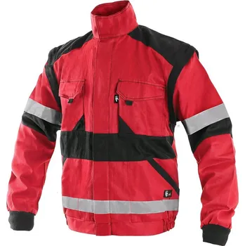 pracovní blůza CXS Luxy Bright pánská blůza červená/černá