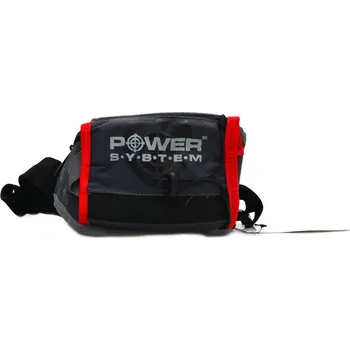 Opasek na cvičení Power System Sportovní pás Belt bag fit mate černý 7001