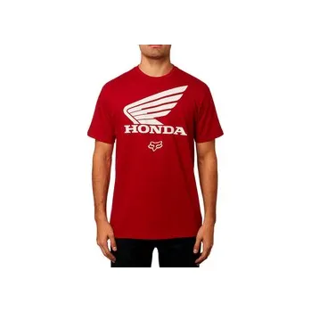 Pánské tričko Pánské tričko FOX HONDA BASIC TEE CARDINAL, Velikost XL