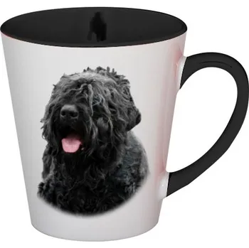 Pánské tričko Hrnek kónický barevný s potiskem Ruský černý teriér