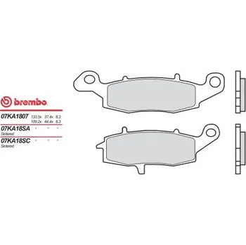 Brzdová destička Brzdové destičky BREMBO 07KA18.SA přední