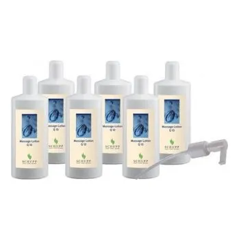 Masážní přípravek Schupp Masážní emulze Q10, 6 x 1000 ml s dávkovačem