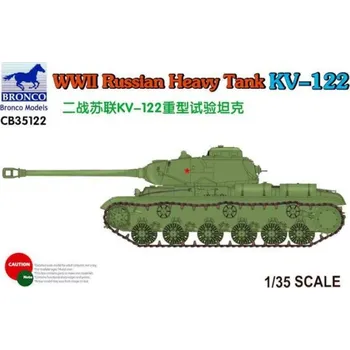Plastikový model Bronco 1/35 WWII Russian Heavy Tank KV-122