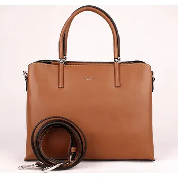 Dámská tříoddílová kabelka do ruky David Jones CM5631 hnědá | KabelkyproVas.czle