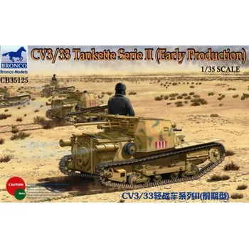 Plastikový model Bronco 1/35 CV3/33 Tankette Serie II (Early Production)
