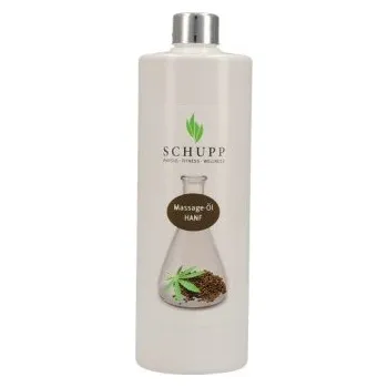 Masážní přípravek Schupp Masážní olej Konopí, 500 ml s dávkovačem