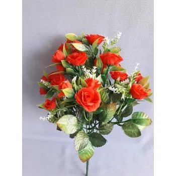 umělá květina Kytice drobné růžičky X184/sv. červená