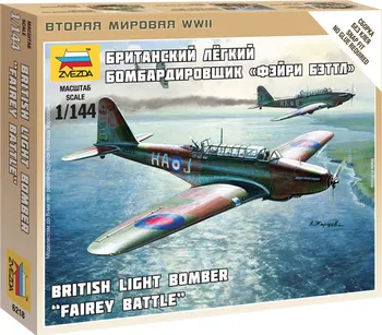 Plastikový model Zvezda Snap Kit - Fairey Battle 1:144