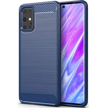 Pouzdro na mobilní telefon Pouzdro Carbon Case pro Samsung G988 Galaxy S20 Ultra modré