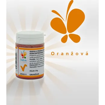 Potravinářské barvivo Barva v prášku extra koncentrovaná, oranžová 25 g/kelímek