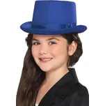 Smiffys Dětský cylindr se stužkou modrý