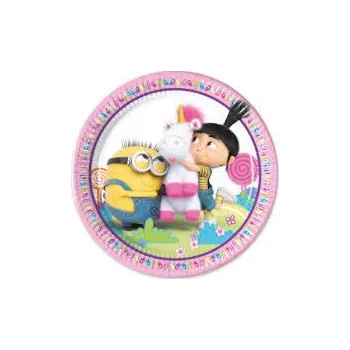 Party nádobí Fluffy talířky 8 ks, 23 cm