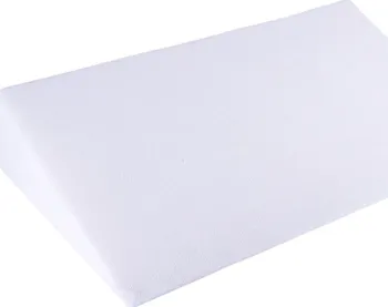 Polštář Bellatex Klínový podhlavník froté bílý 80 x 50 x 20 cm