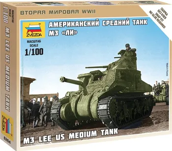 Plastikový model Zvezda Snap Kit - M3 Lee 1:100