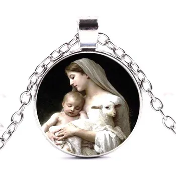 Přívěsek Blingstar Přívěsek Glass - JESUS MARIA - Marie a Ježíška * medailon 1719