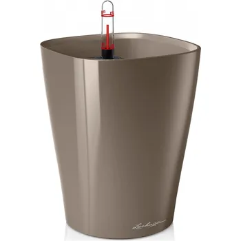 Květináč Lechuza Deltini (kompletní set) taupe