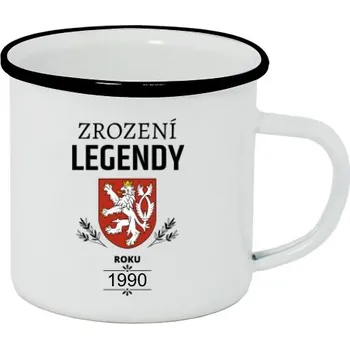 Plecháček - smaltový lem s potiskem Plecháček zrození legendy - vlastní rok