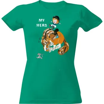 Dámské tričko Tričko s potiskem my hero dámské