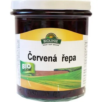 konzervovaná zelenina Biolinie Červená řepa sterilovaná Bio 350 g 