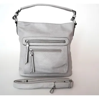 Středně velká šedá kabelka na rameno i crossbody ROMINA & CO D177/20