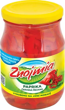 Nakládaná potravina Znojmia Paprika červená řezaná 340 g