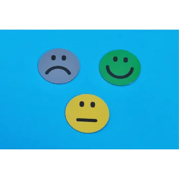 Dekorativní magnet Sada magnetických smajlíků - D43mm