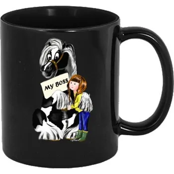 Hrnek malý barevný s potiskem My boss