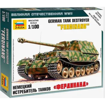 Plastikový model Zvezda Snap Kit - SdKfz 184 Ferdinand 1:100