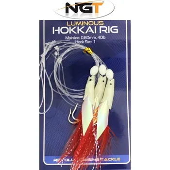 Rybářský háček NGT mořský návazec Hookkai Rig Luminous 1