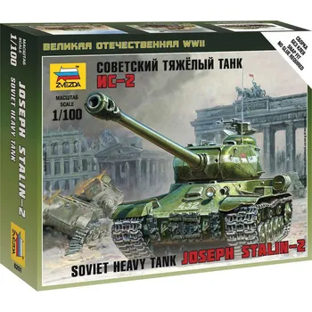 Plastikový model Zvezda Snap Kit - IS-2 Stalin 1:100