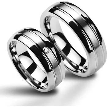 Prsten Snubní wolframové prsteny NWF1040-Zr