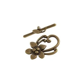 Americké zapínání starozlaté, 29 mm 1 set