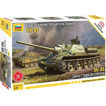 Plastikový model Zvezda Soviet tank destroyer SU-85 1:72