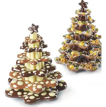 Forma na pečení Forma na čokoládu sada 5 ks (stromeček 500g) 9 tvarů/5 forem