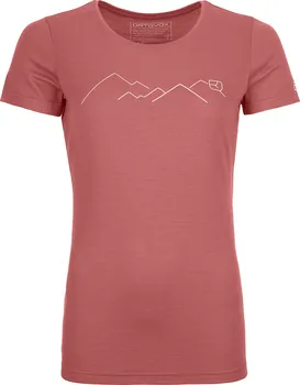 Dámské tričko Ortovox 185 Merino Mountain W růžové  S