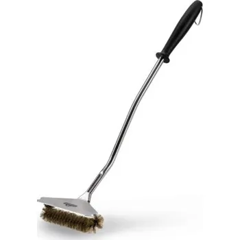 Příslušenství pro gril Napoleon Kartáč třístranný s mosaznými štětinami a škrabkou