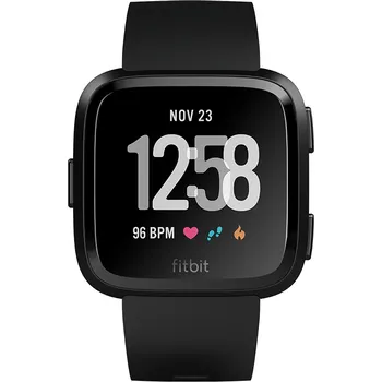 Sporttester Fitbit Versa NFC, Black/Black Aluminum