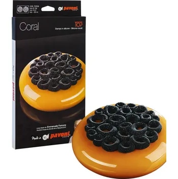 Forma na pečení Forma silikonová design Coral 3D (disk s reliéfem) 2x90ml, ⌀13,5, v.1,5cm