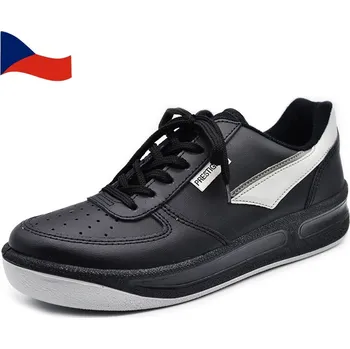 Pánské kožené botasky PRESTIGE M86808 - 60 Černá vel. 49