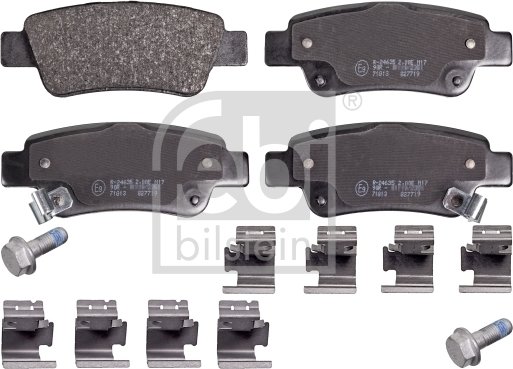 Febi Bilstein Bremsbelagsatz Komplett-Set - Mit Allem Zubehör Für Honda CR-V & Mehr