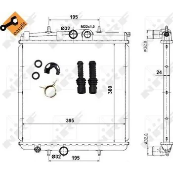 Chladič motoru NRF 509523