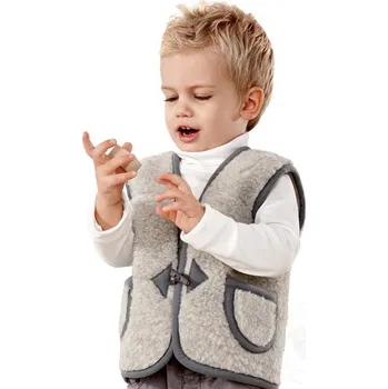 Dámská vesta Dětská vesta z ovčí vlny Alpen XS, Barevné varianty Šedá, Velikosti XS 200-100-00043