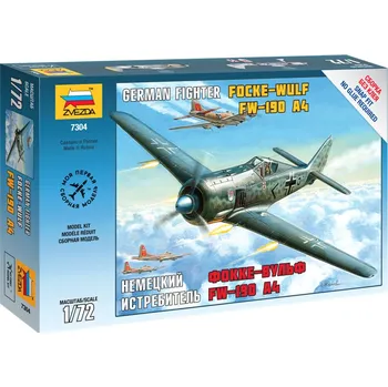 Plastikový model Zvezda Snap Kit - FockeWulf Fw 190 A4 1:72
